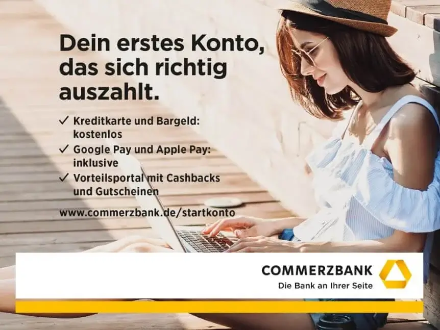 Commerzbank بنك كومرتسبنك و حساب "StartKonto" للطلاب فى ألمانيا