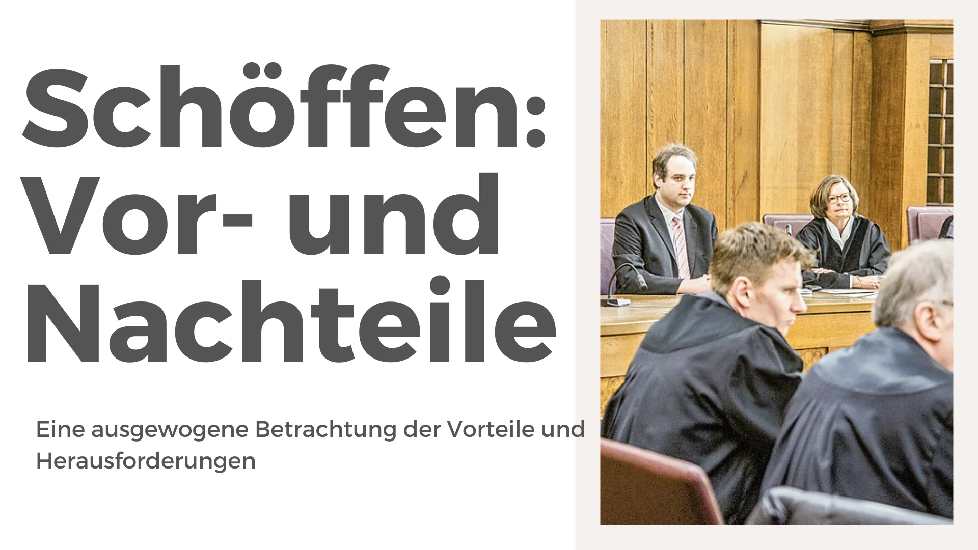 schöffen vor und nachteile